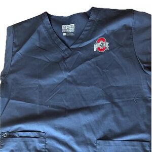 Ohio State Scrub top. XL Grey Multipocket Wonder Wink. Unisex. Polyester